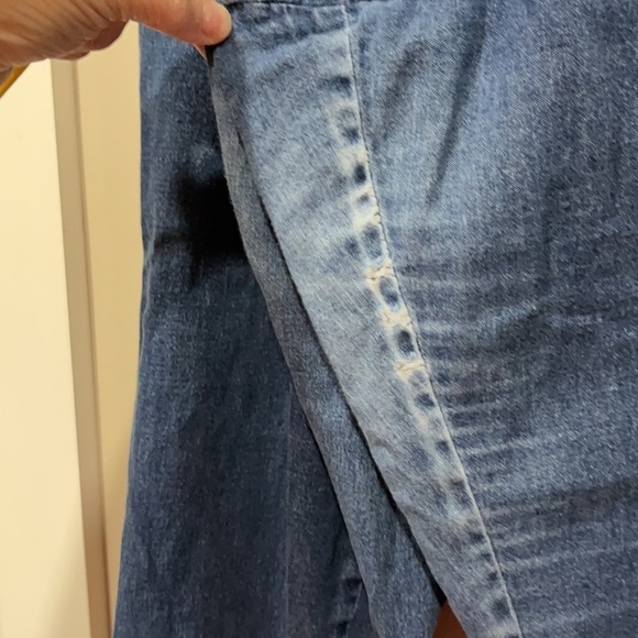 Denim&co 1X pull on stretch denim jeans. Some wear in inner thigh see pics. - Picture 6 of 7